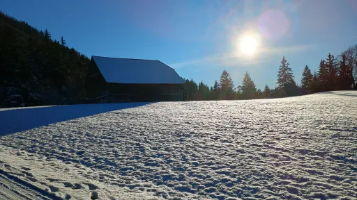 H&uuml;tte im Winter