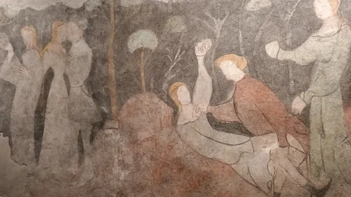 Neidhart Festsaal, Liebespaar und Spiegelraub