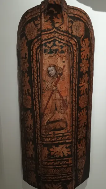 Pavese mit Darstellung des Hl. Georg, 15. Jh., Wien Museum