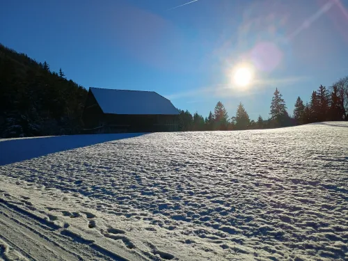 H&uuml;tte im Winter