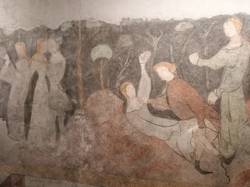 Neidhart Festsaal, Liebespaar und Spiegelraub