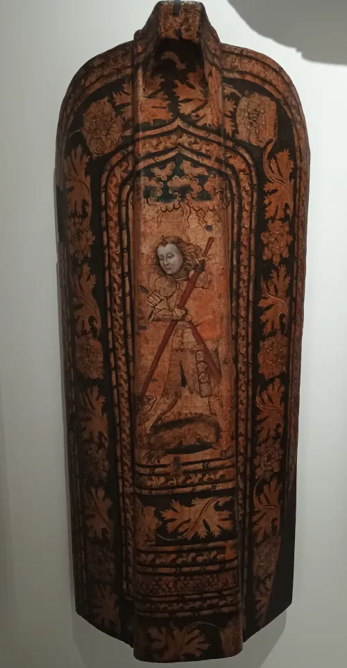 Pavese mit Darstellung des Hl. Georg, 15. Jh., Wien Museum