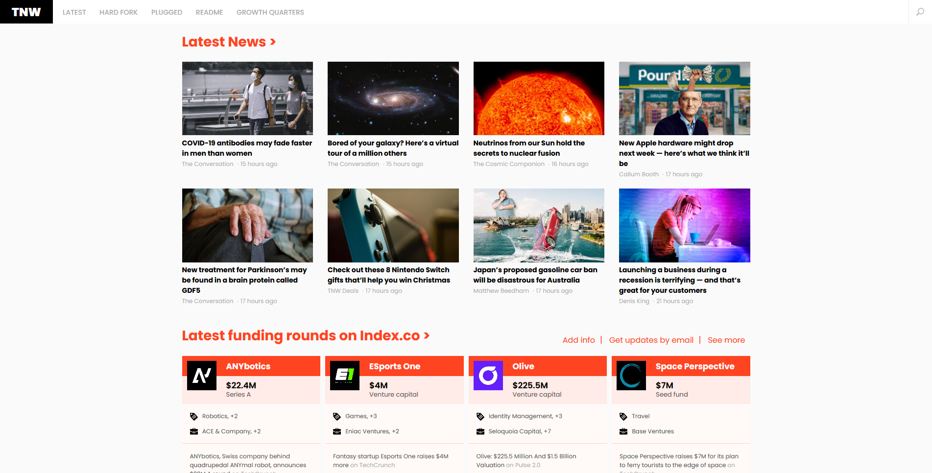 Responsive Design am Beispiel eines Klons von "The Next Web"